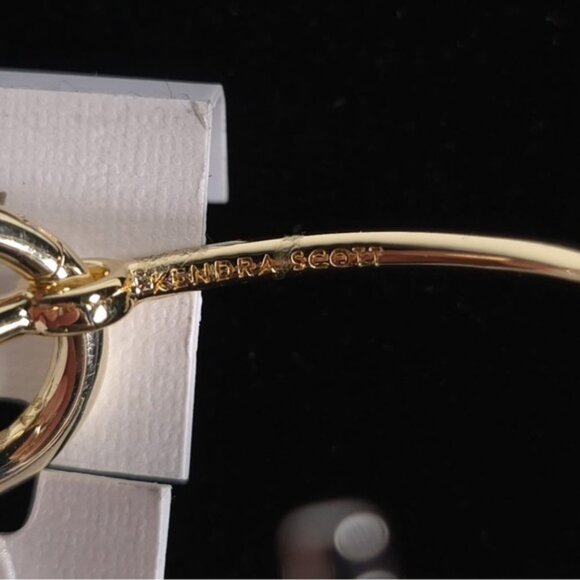 NWT KENDRA SCOTT Women’s Sloane Open Frame Hoop Earrings Mixed Metal Stars - Picture 8 of 11